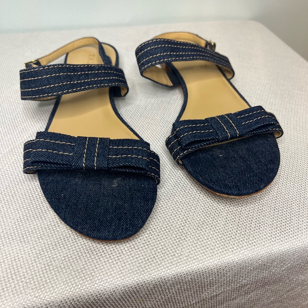 Talbots size 8.5M denim sandals
